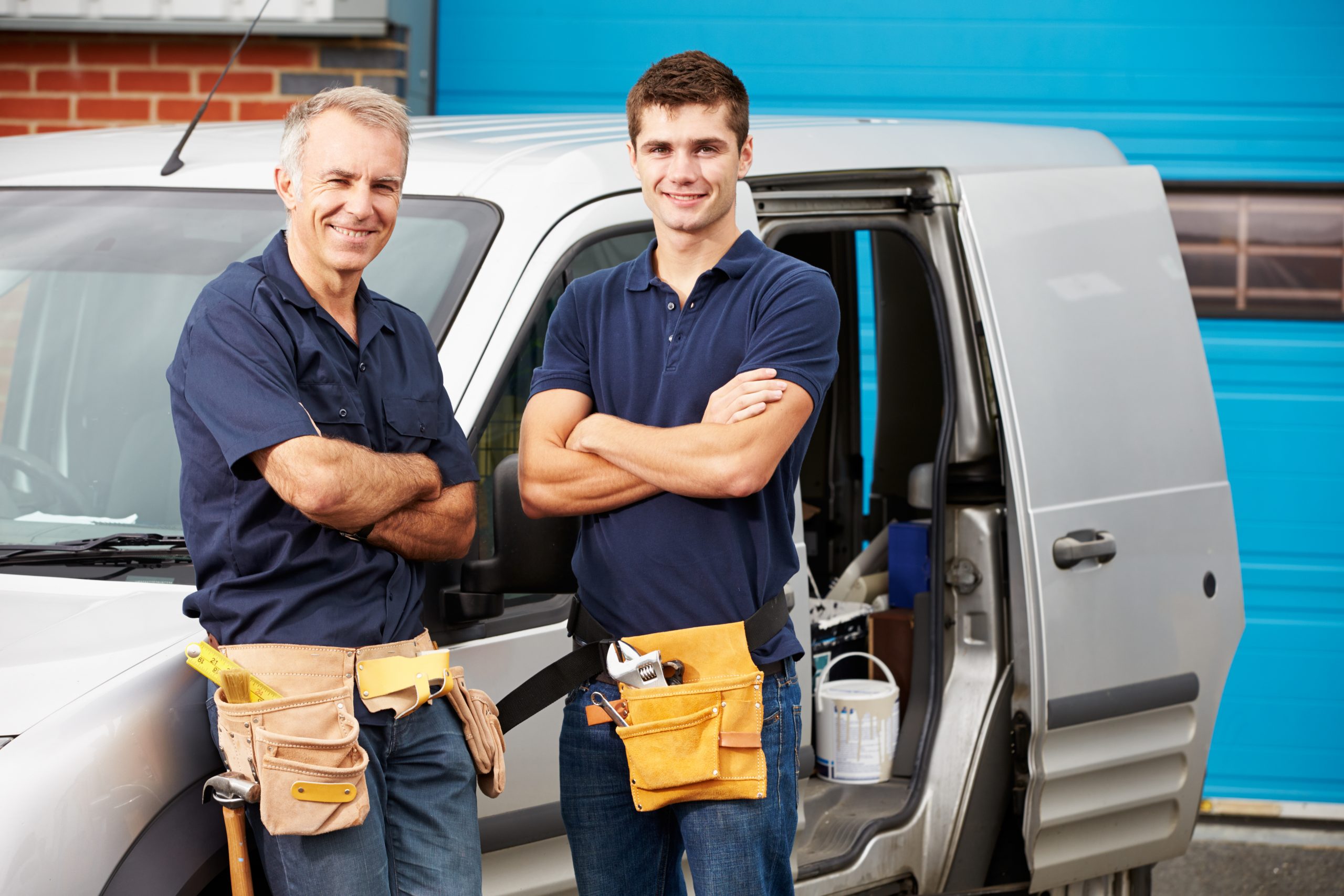 Professional Plumbers with Van - EnviroTech Plumbing Team